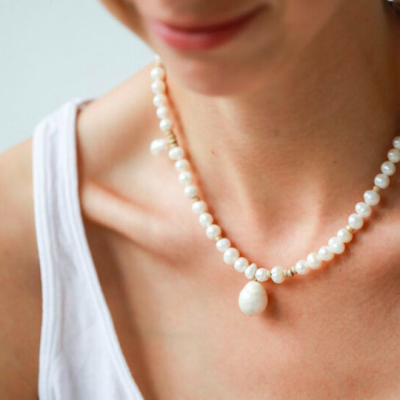 kaelaehe pärlitest CUSTOM MADE PEARL NECKLACE by NVBYK