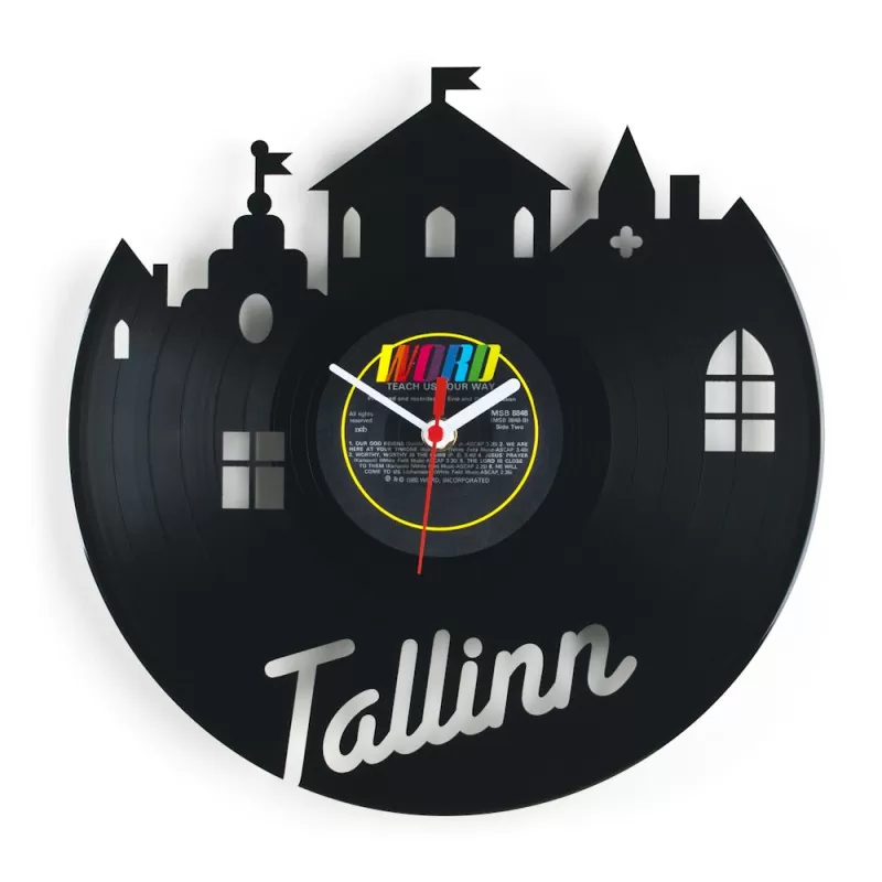 wall clock ReVinyl Cities by Pavel Sidorenko