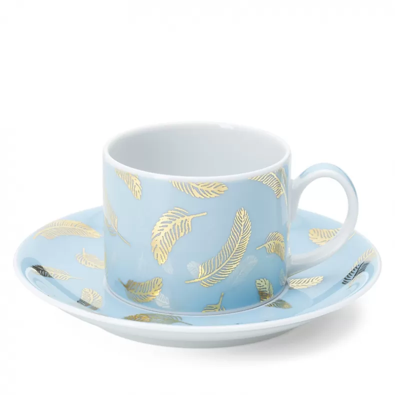 tea / coffee cup & saucer FEATHER by Liisu Arro