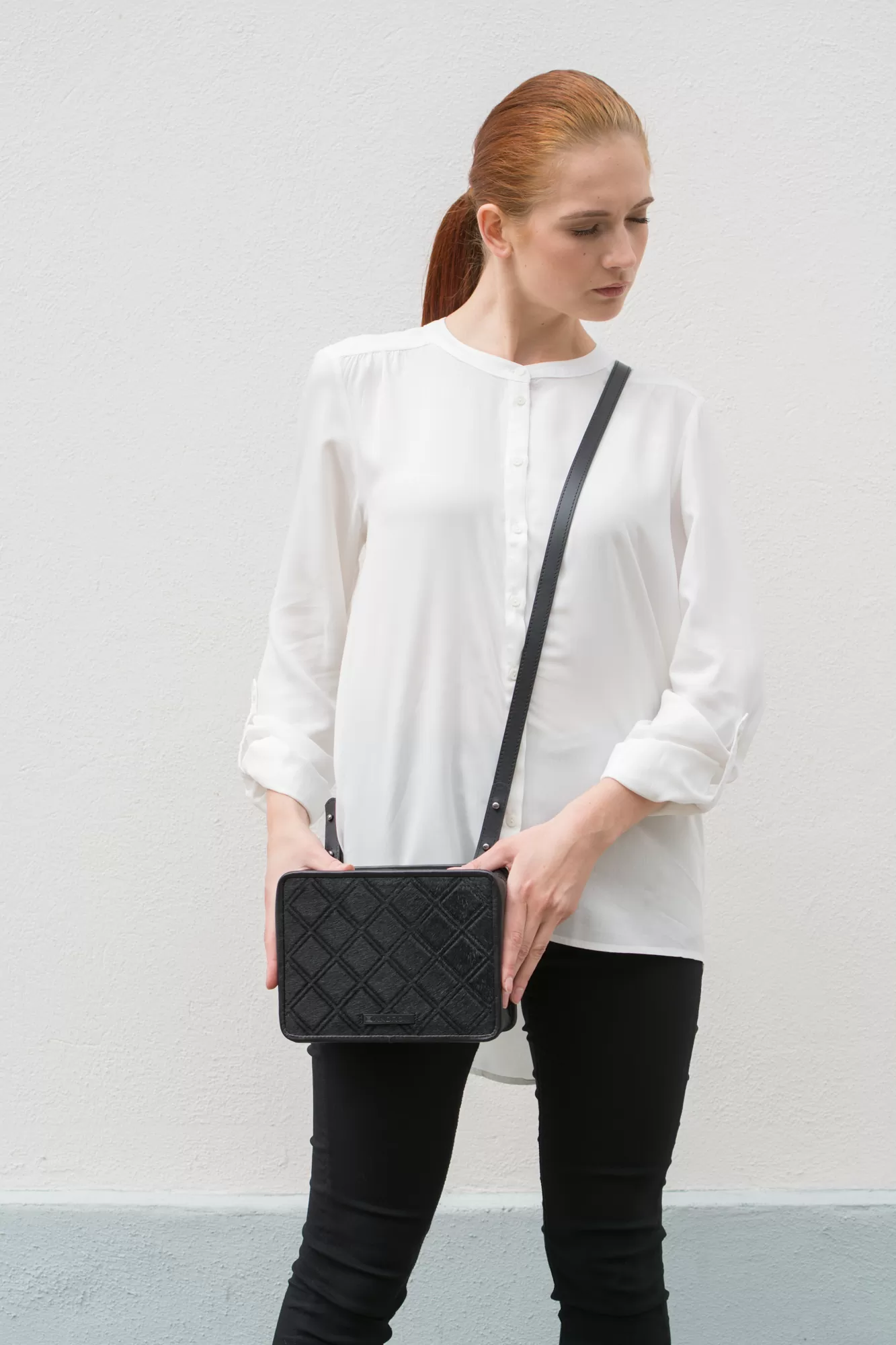 leather clutch ENIGMA by Tiina Andron