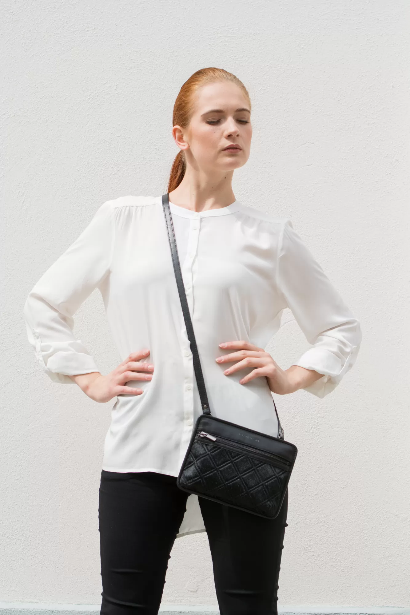 leather waist bag LANDSCAPE by Tiina Andron