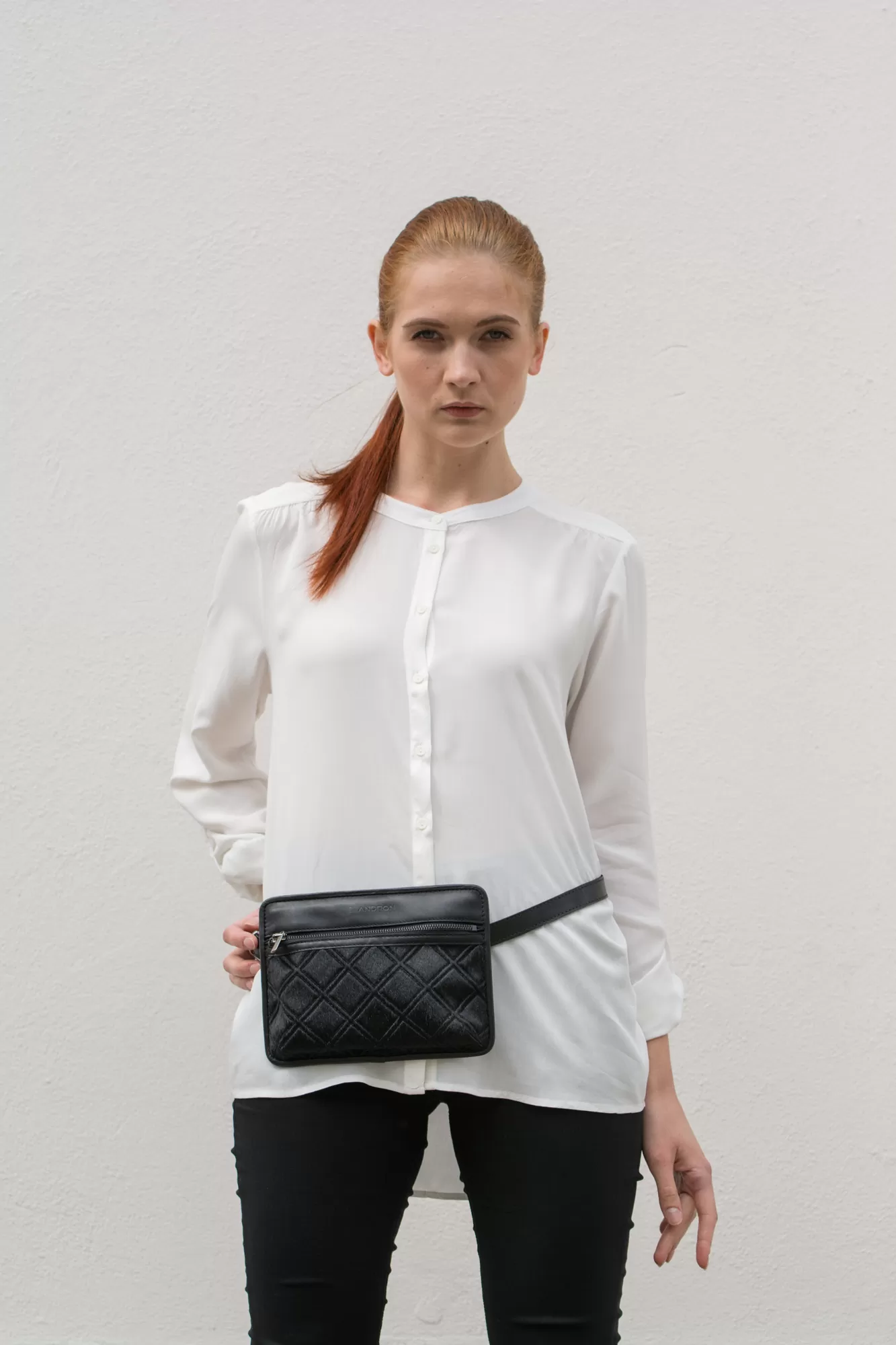 leather waist bag LANDSCAPE by Tiina Andron