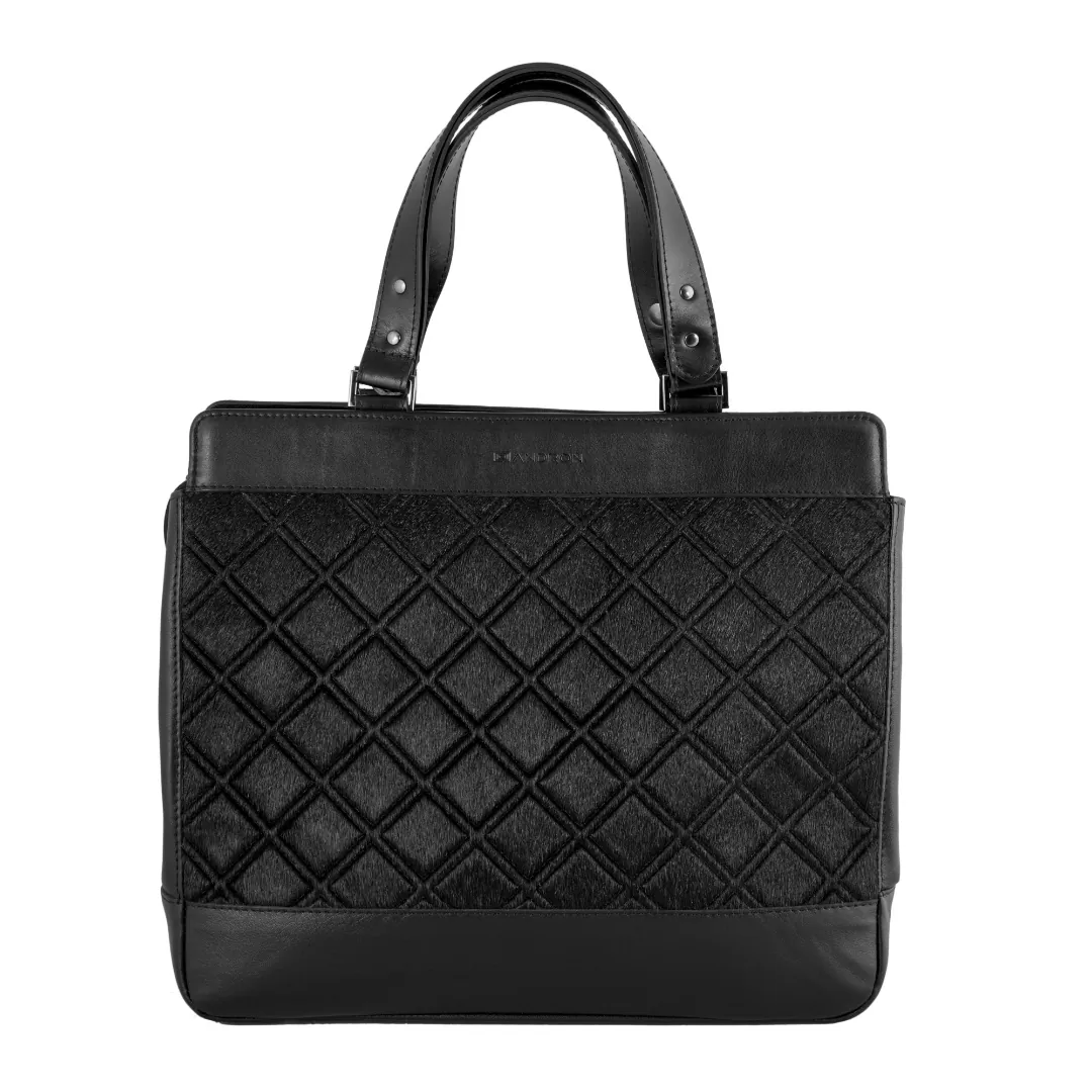 leather tote bag ENIGMA by Tiina Andron