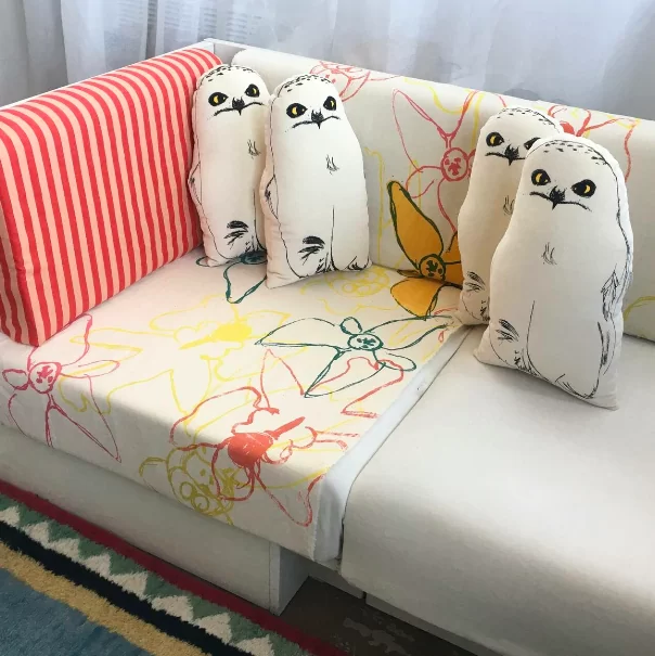 cushion SNOW OWL by Pillezoo