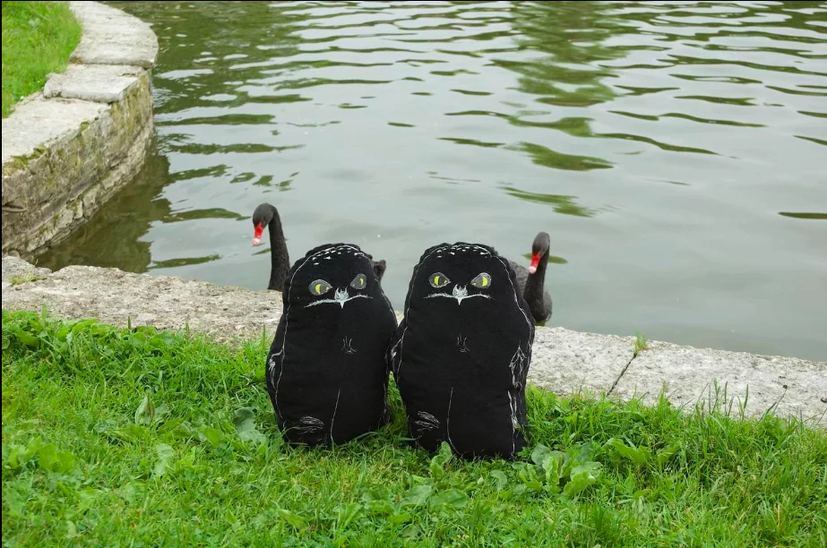 cushion SNOW OWL by Pillezoo