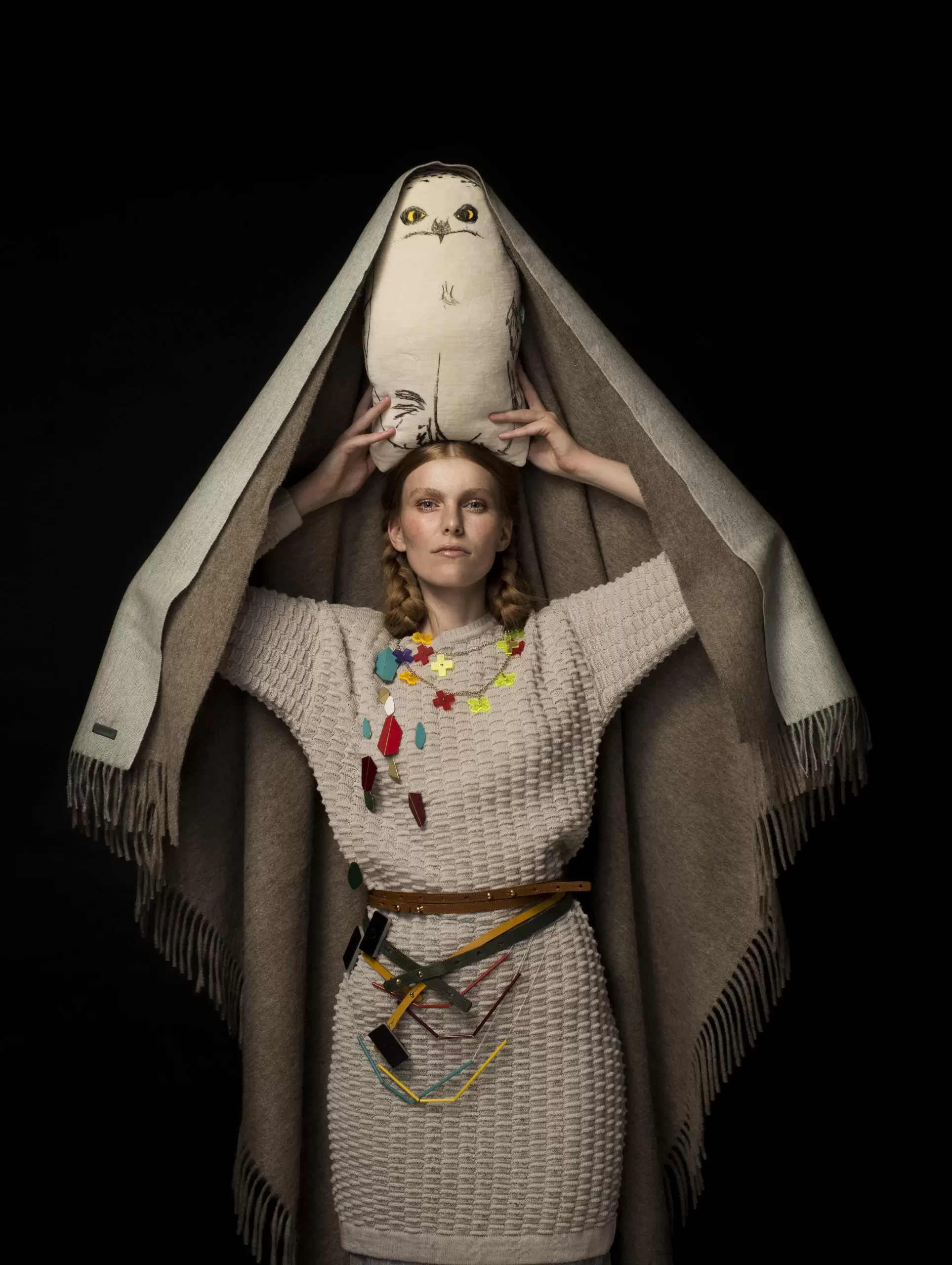 cushion SNOW OWL by Pillezoo