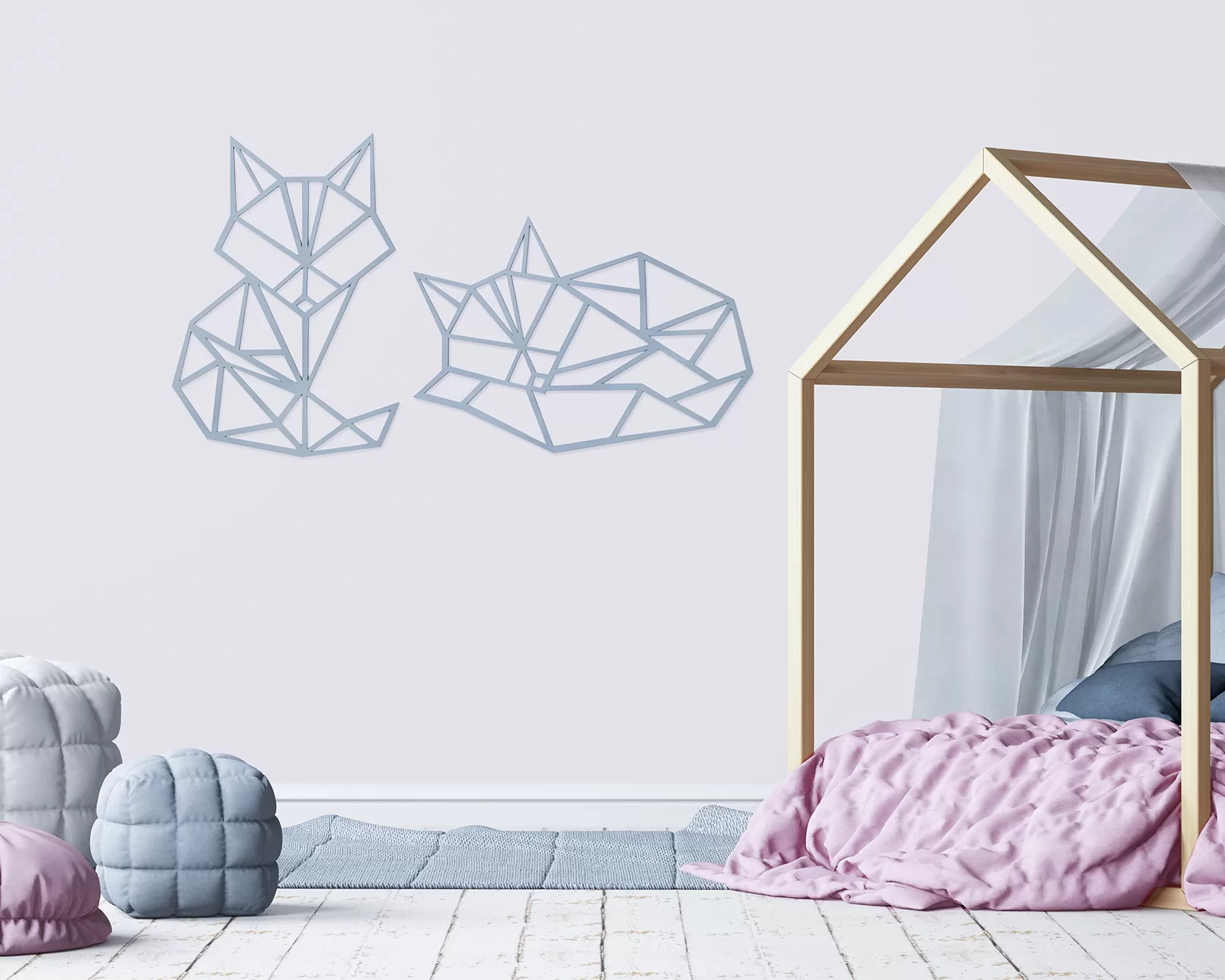 wall decoration ORIGAMI FOX by Maria Rästa