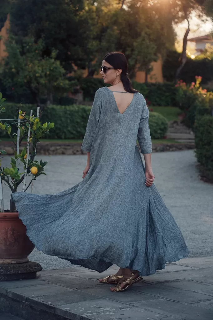 linen maxi dress ANNA by Luxe Hapsal