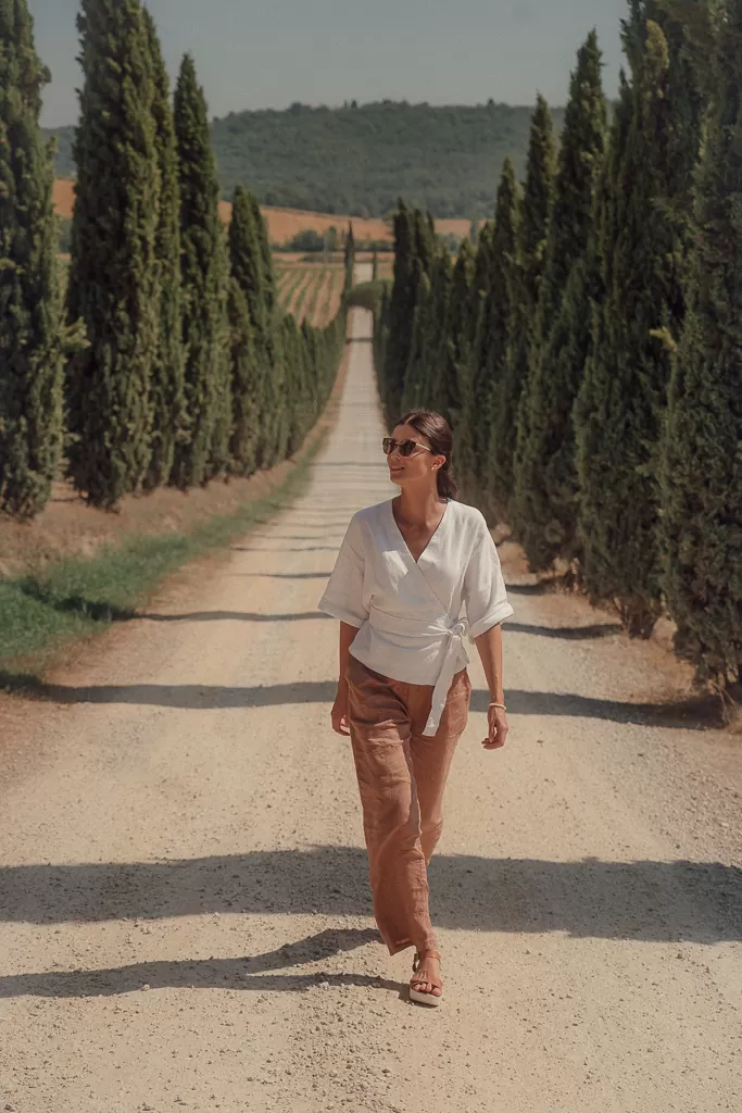 linen wrap shirt THERESA by Luxe Hapsal