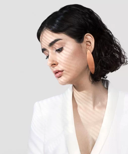 earrings TWO CENTS by Sile Luik Jewelry