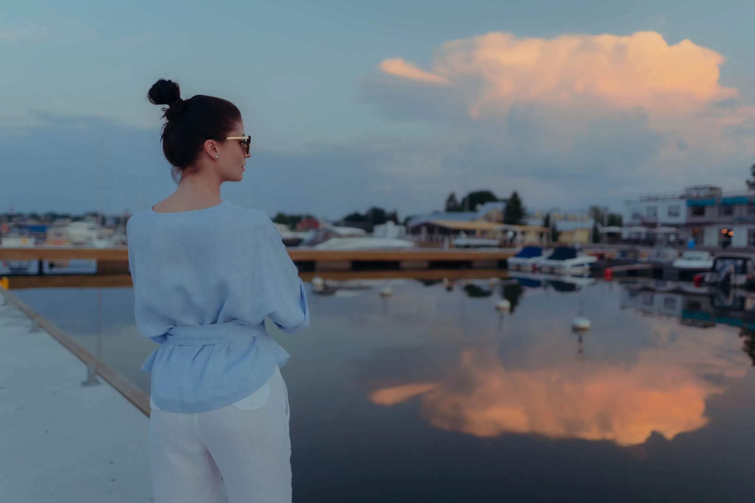 linen wrap shirt THERESA by Luxe Hapsal