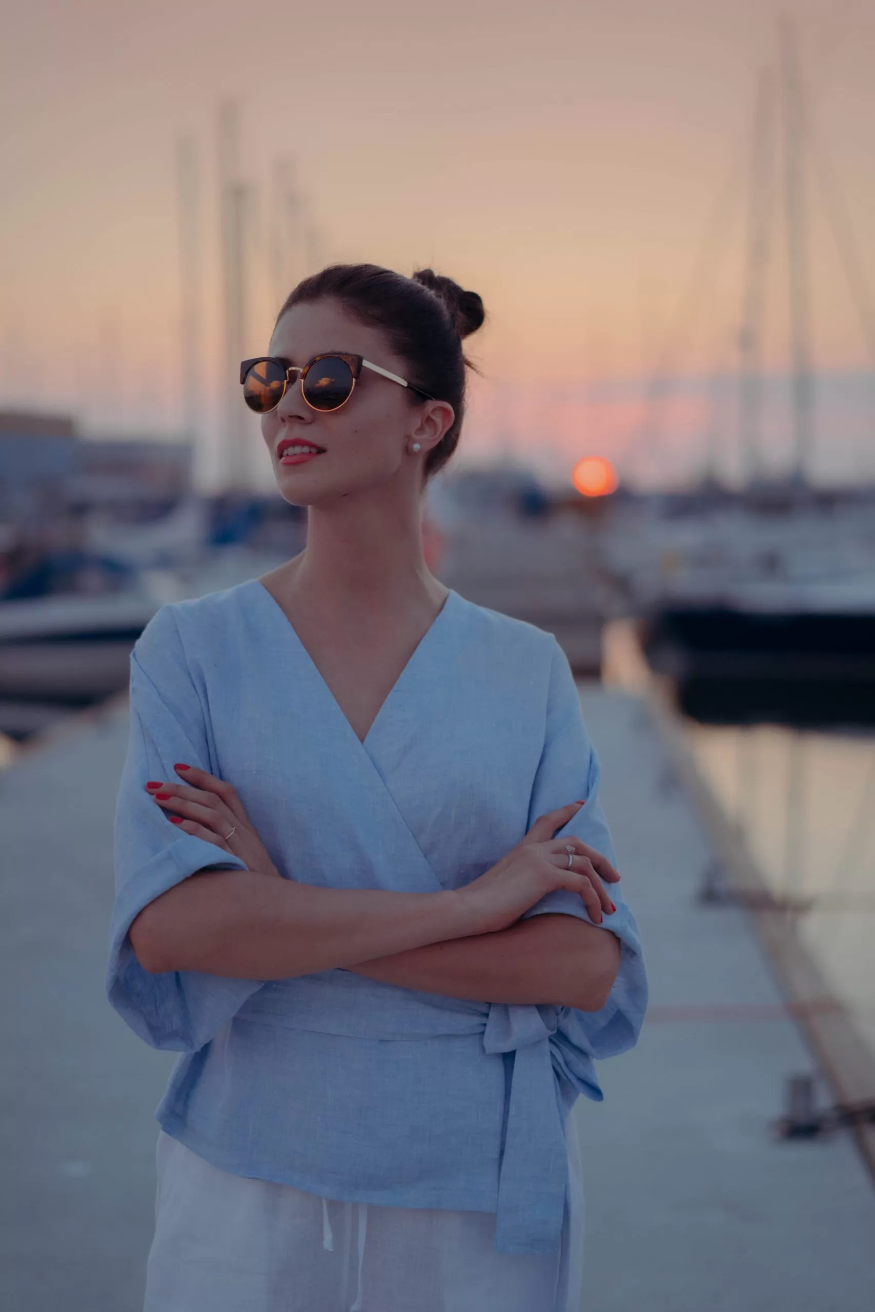 linen wrap shirt THERESA by Luxe Hapsal