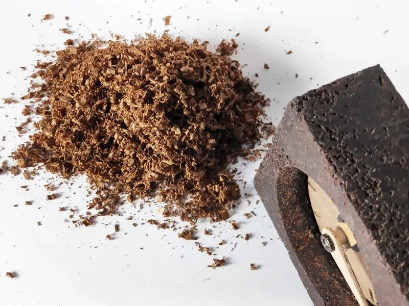 sawdust table clock by Lum