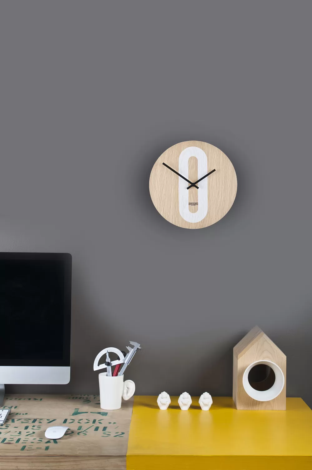 seinakell OAKY WALL CLOCK by Upstairs