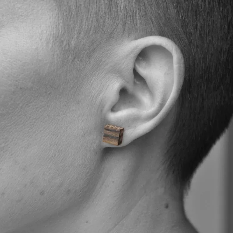 puidust kõrvarõngad puitkarbis by LUM