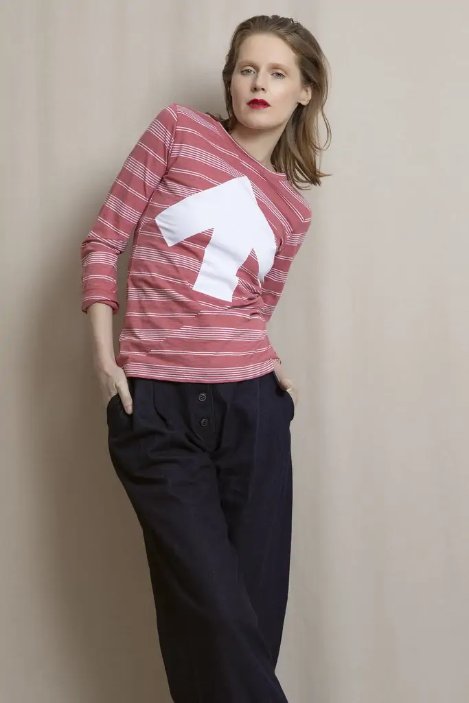 naiste pikavarrukaline Up-shirt W116RA by Reet Aus