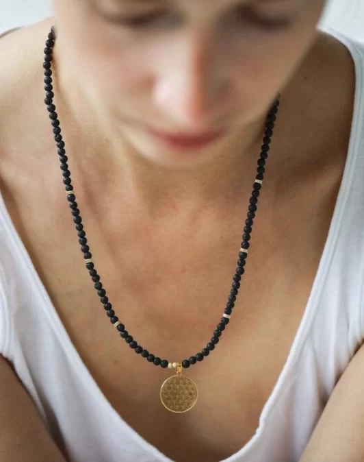 kaelaehe FLOWER OF LIFE laavakiviga by NVBYK