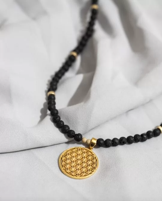 kaelaehe FLOWER OF LIFE laavakiviga by NVBYK