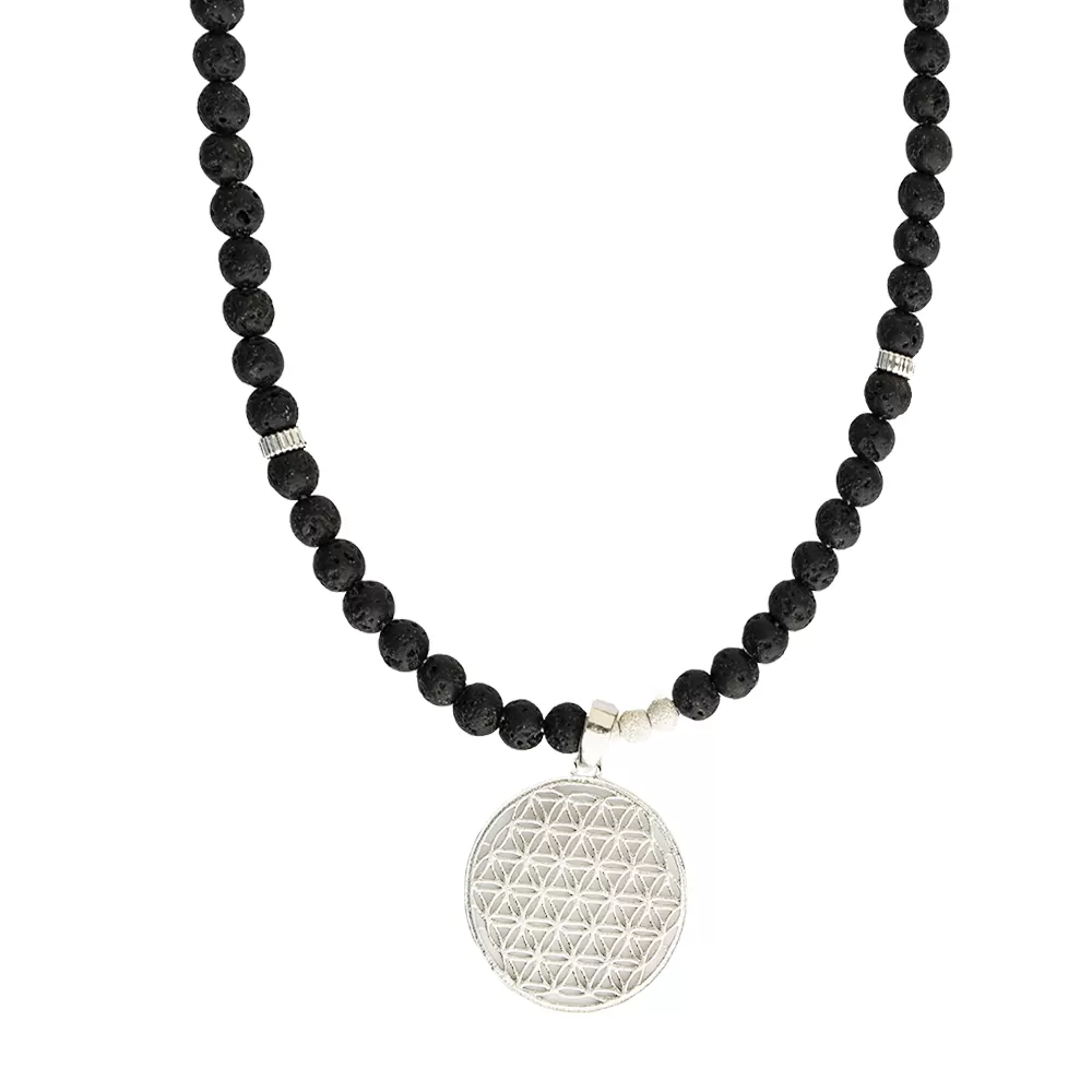 kaelaehe FLOWER OF LIFE laavakiviga by NVBYK