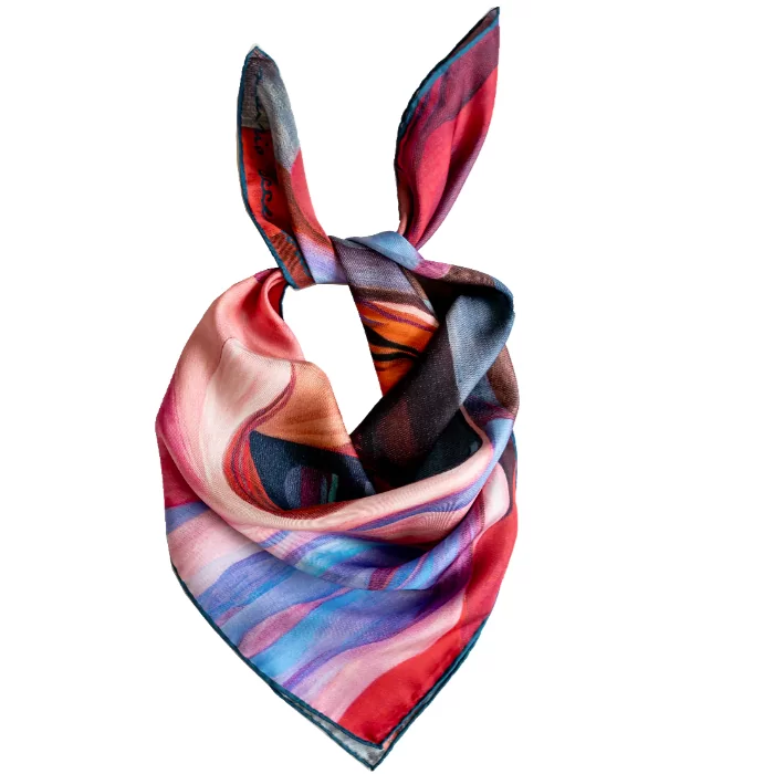 siidirätik ARRAK KOMPOSITSIOON FIGUURIDEGA by Miurio (65x65)