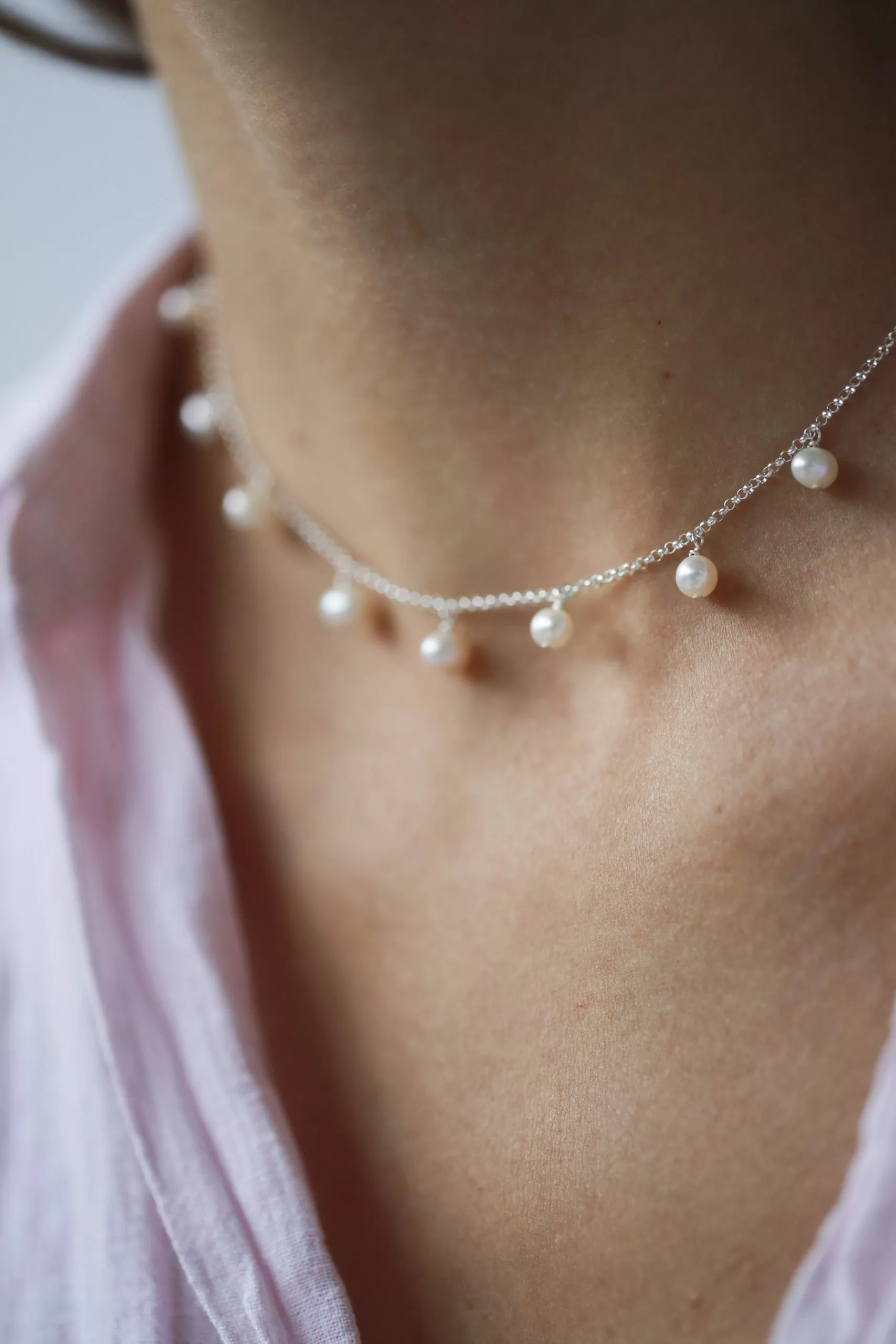 necklace CHOKER - PEARL by NVBYK