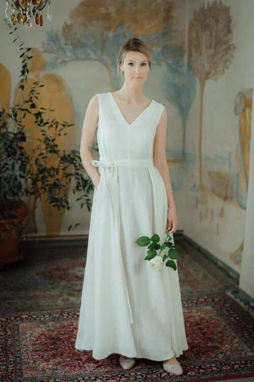 linane maxi kleit ANITA by Luxe Hapsal