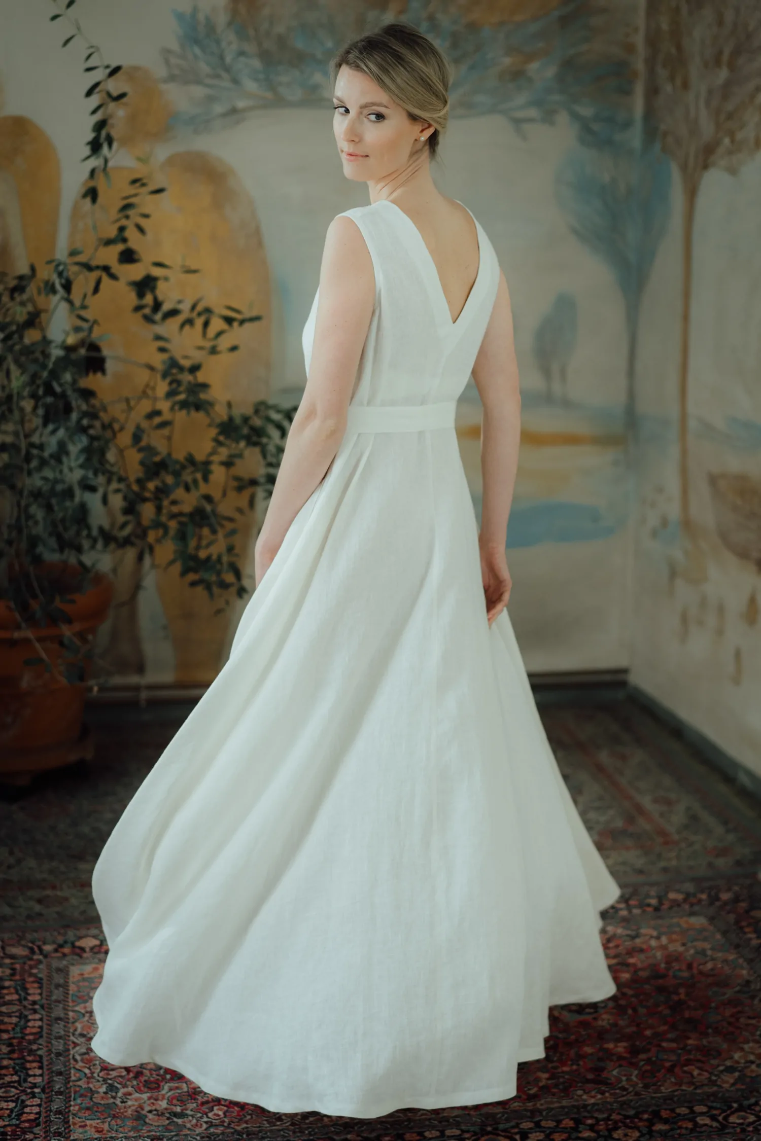 linen maxi dress ANITA by Luxe Hapsal