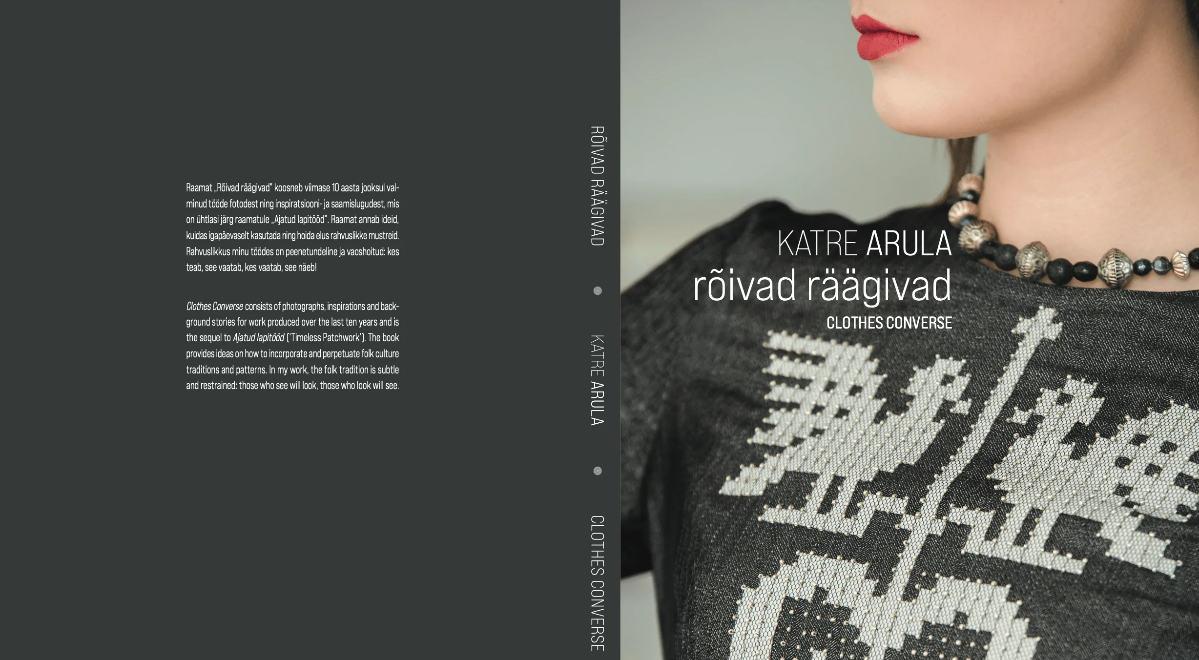 raamat ''Rõivad räägivad'' by Katre Arula