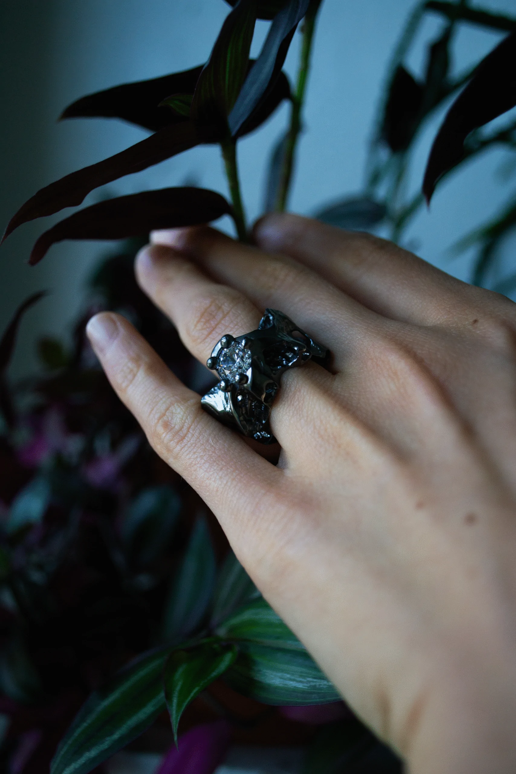 ring EROSION MINI WITH CUBIC ZIRCONIABLY Zylely