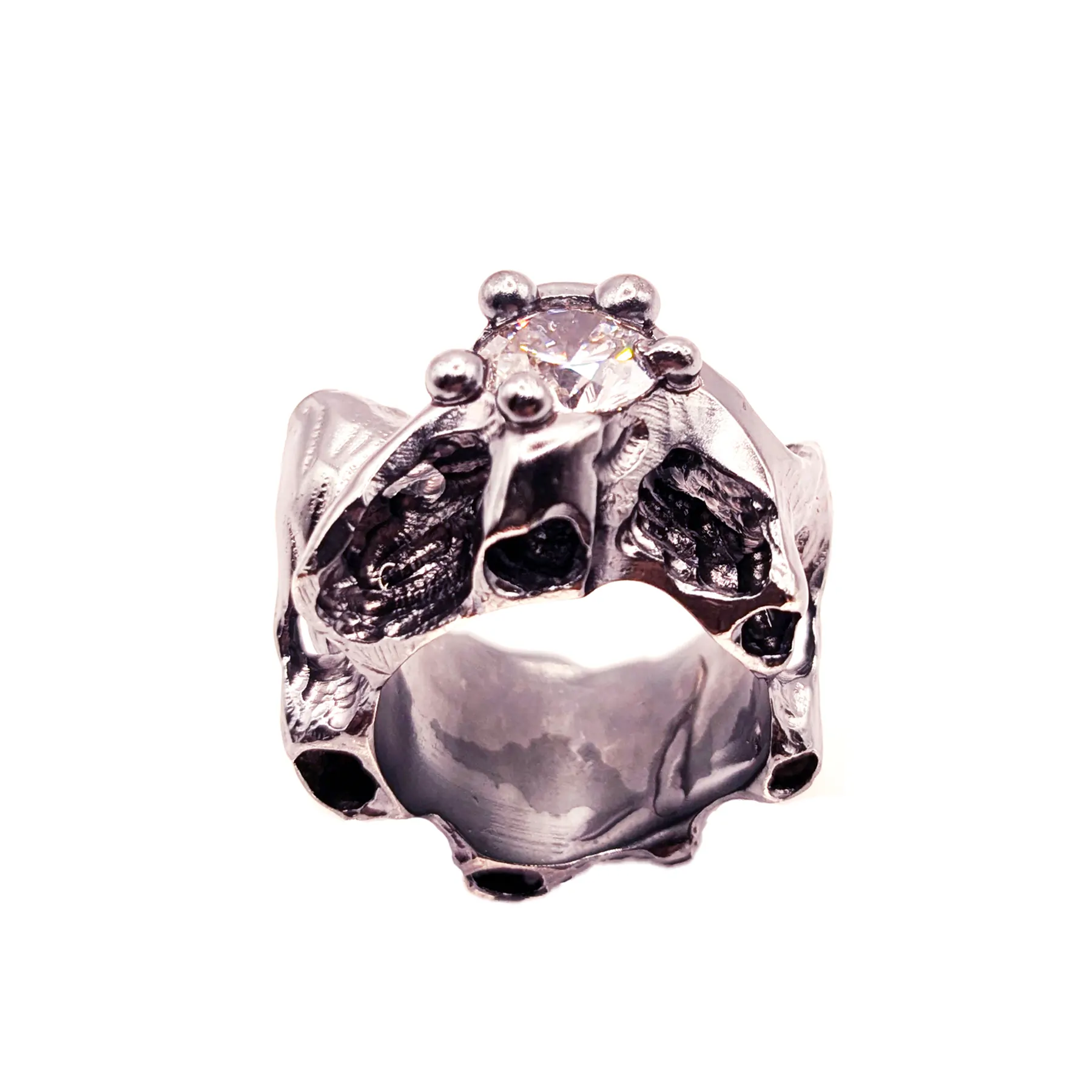 ring EROSION MINI WITH CUBIC ZIRCONIABLY Zylely
