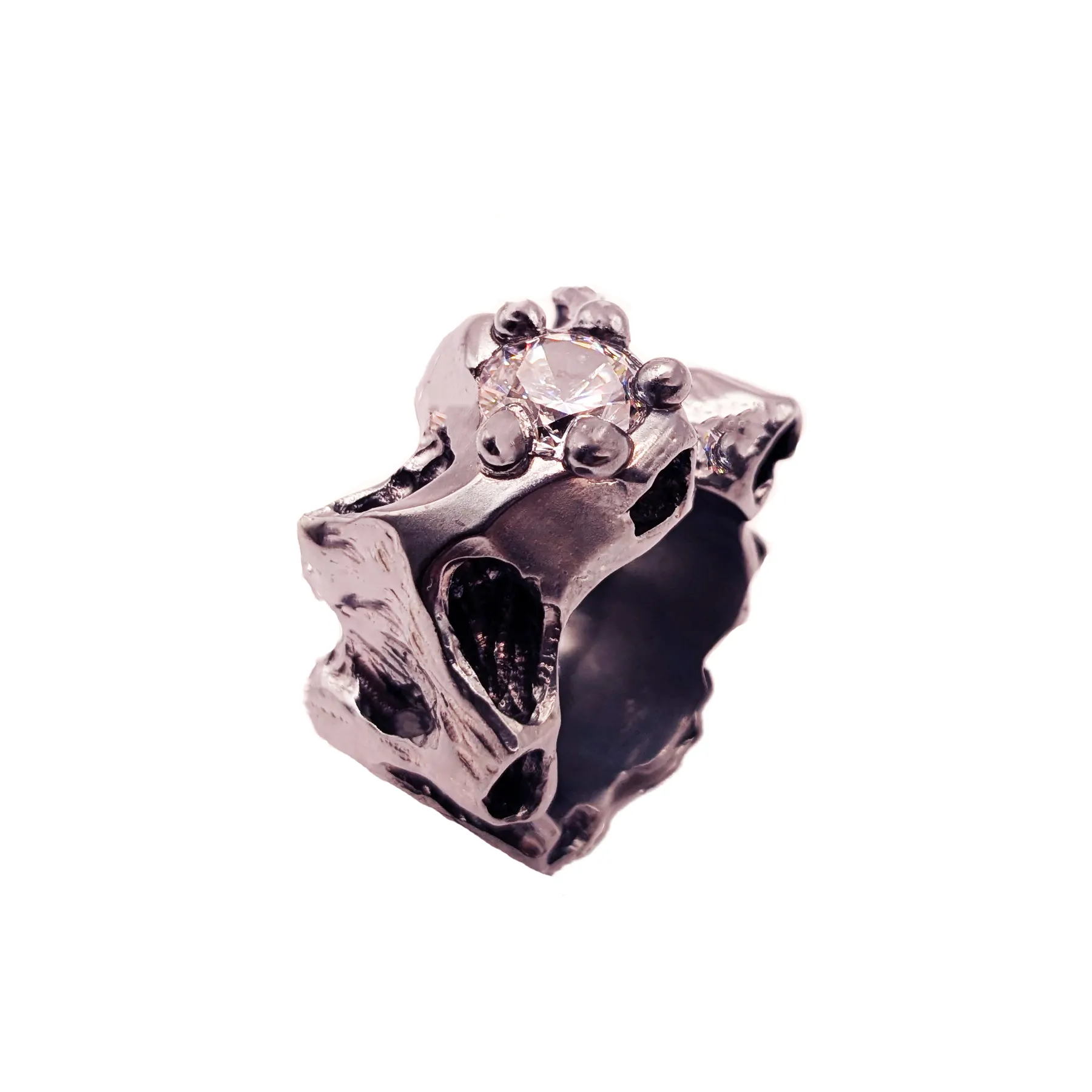ring EROSION MINI WITH CUBIC ZIRCONIABLY Zylely