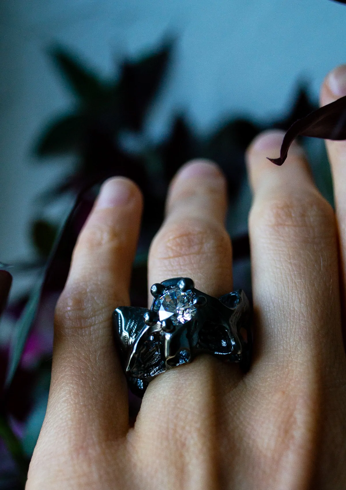 ring EROSION MINI WITH CUBIC ZIRCONIABLY Zylely