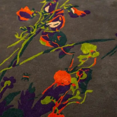 rug M.LEIS “FLOWERS LXII” (1977) by Miurio Studio