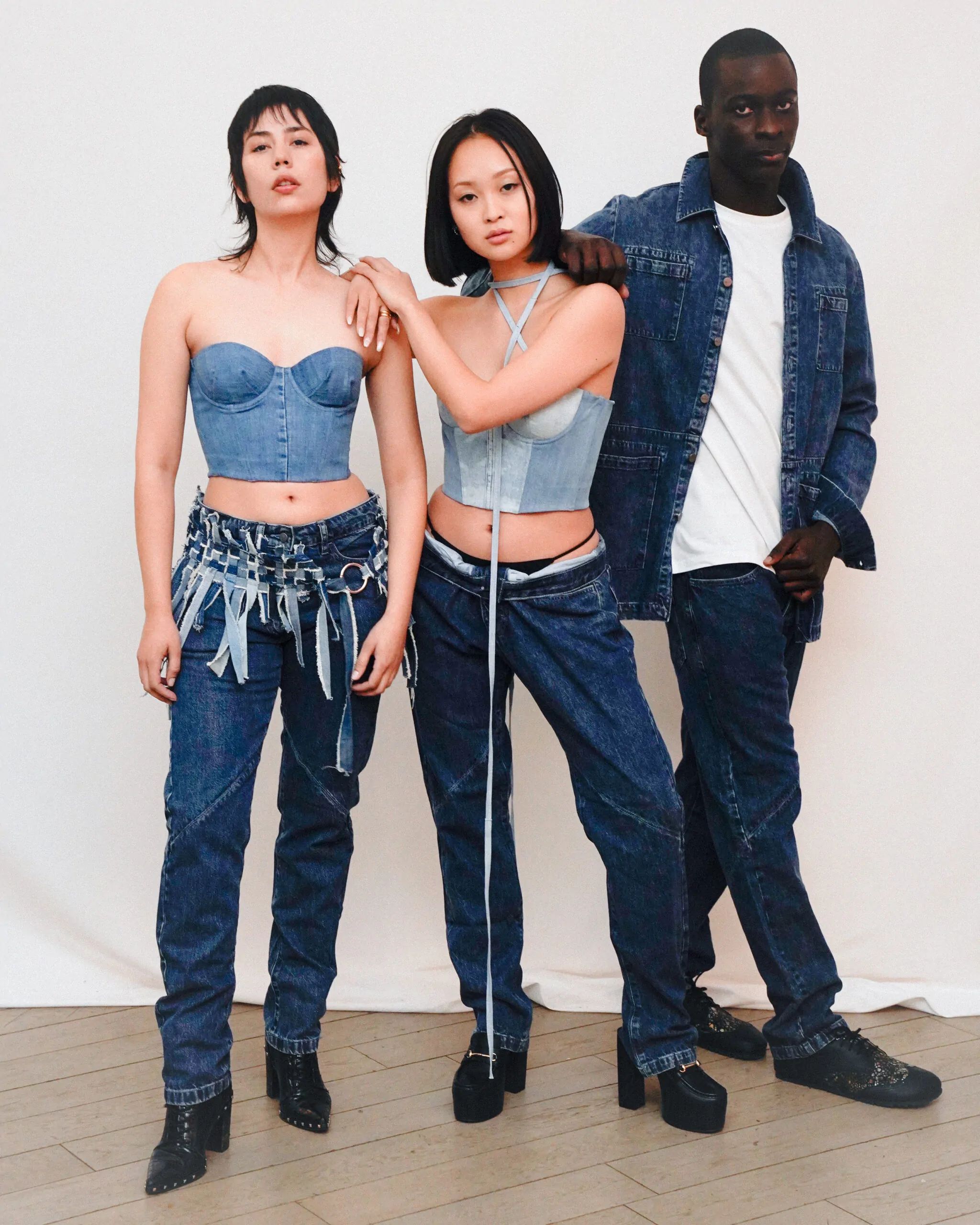 ümbertöödeldud kangast meeste teksad TEAM ESTONIA by Reet Aus