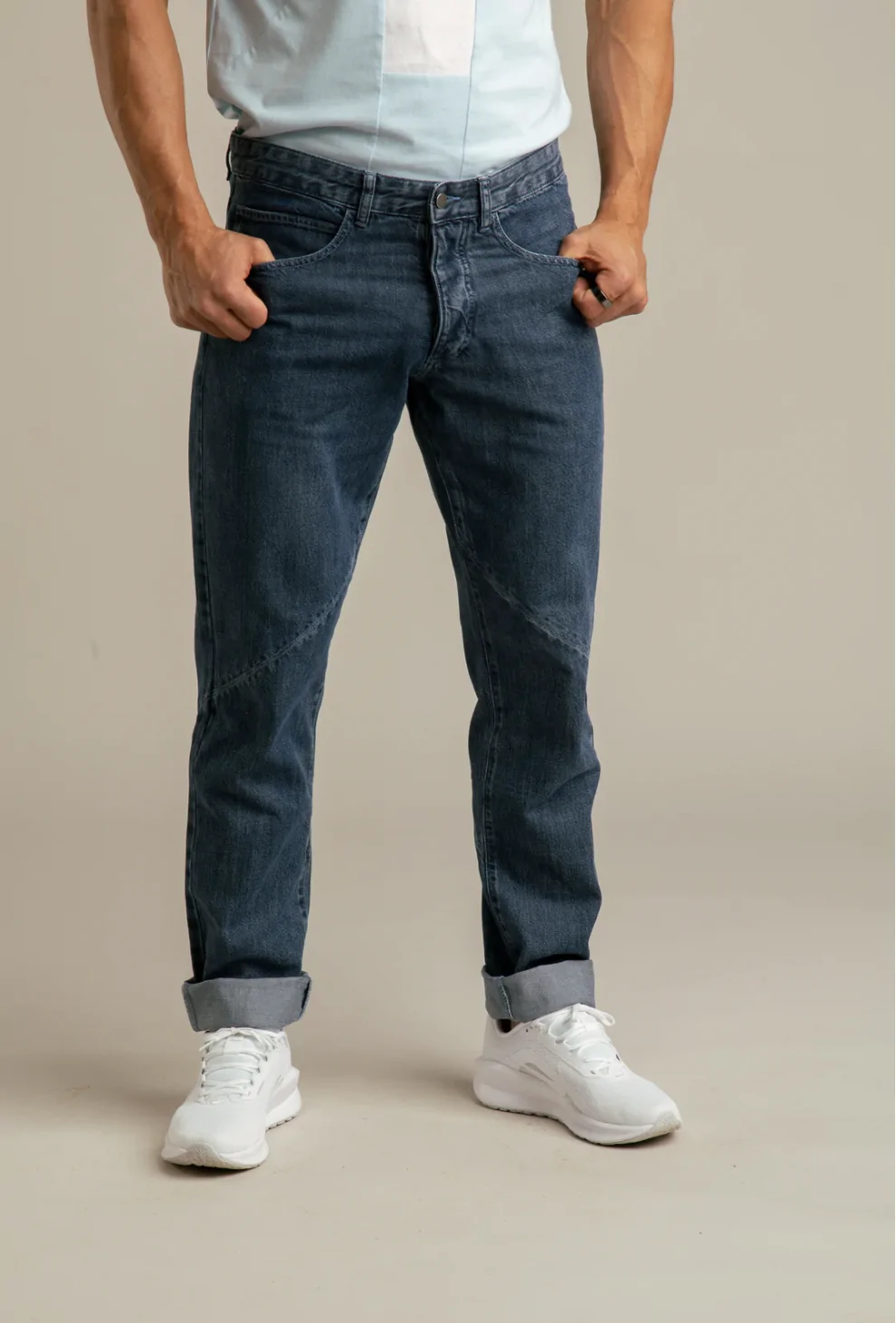 ümbertöödeldud kangast meeste teksad TEAM ESTONIA by Reet Aus