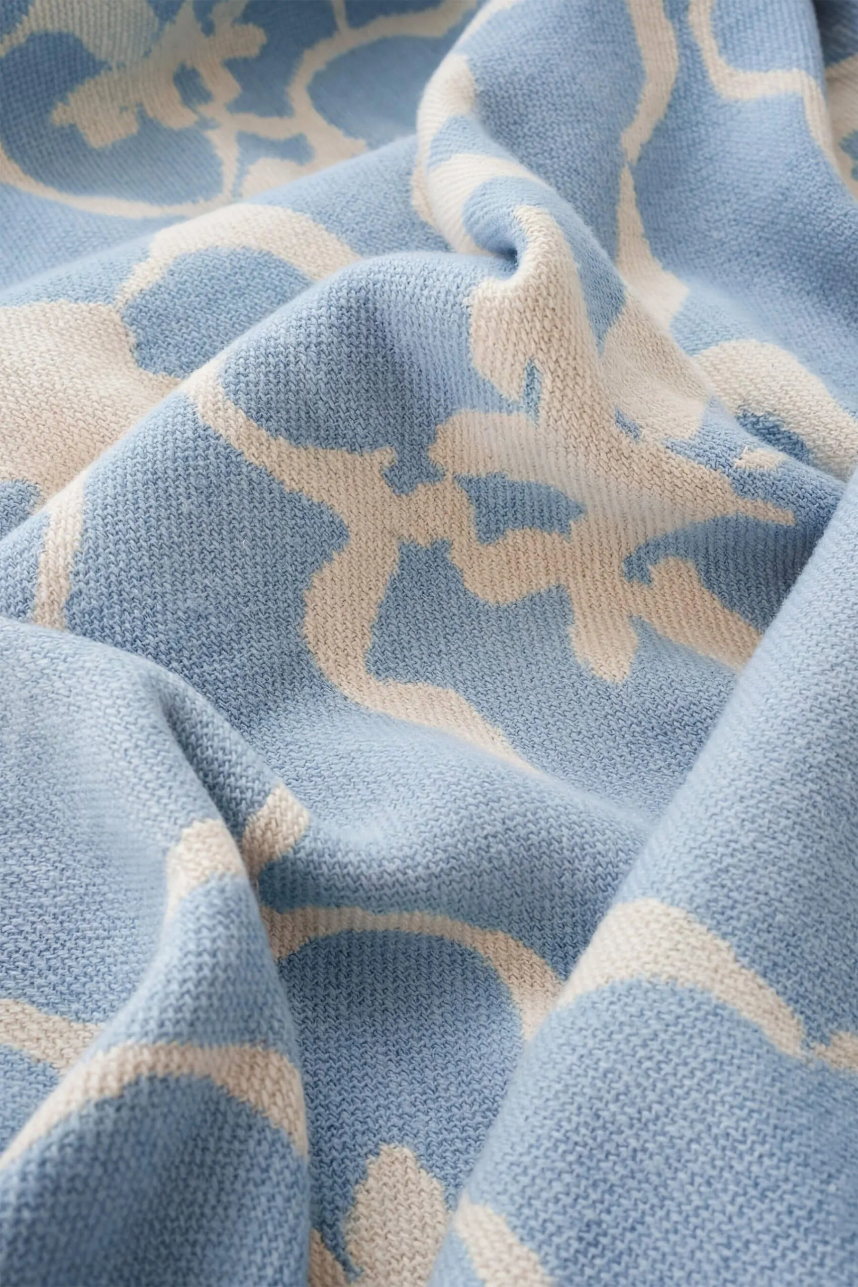 cotton throw FLORA by Woolish