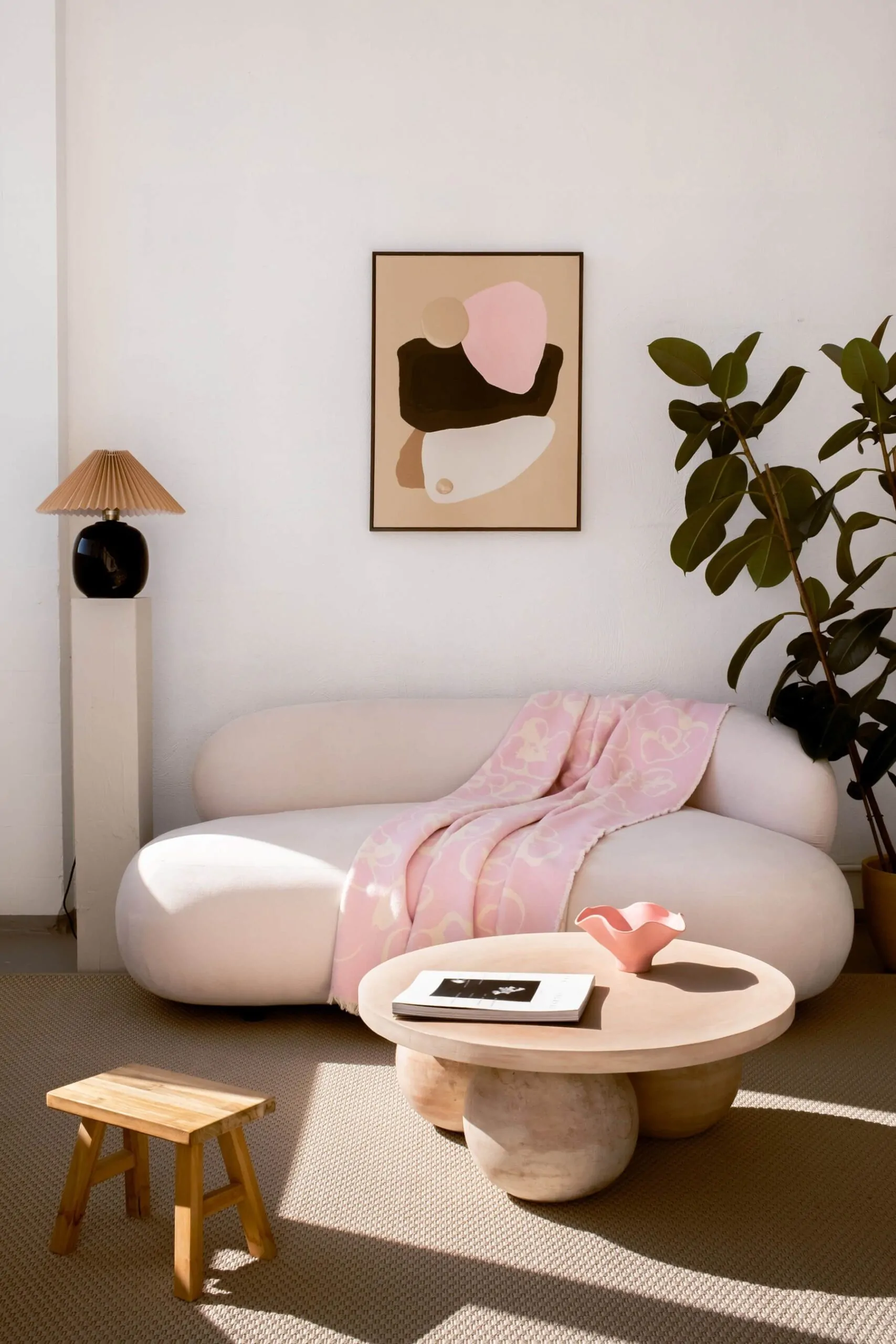 cotton throw FLORA by Woolish